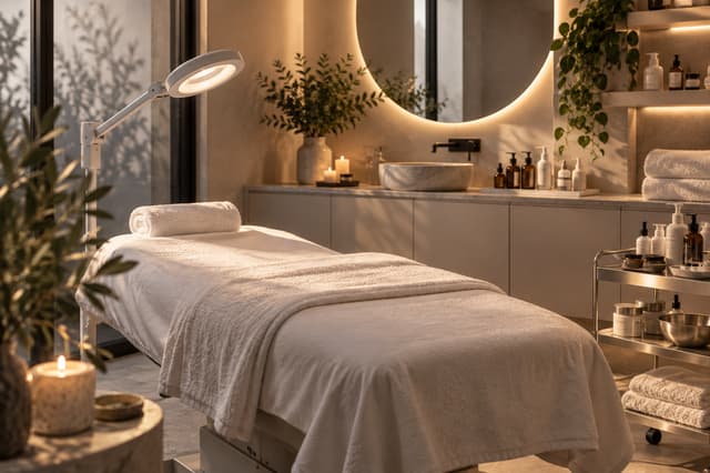 La cabina trattamenti viso